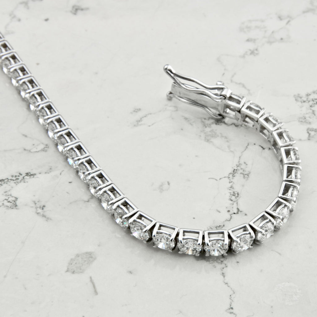 Bracciale tennis certificato HRD diamanti naturali 1,46 ct F VS1