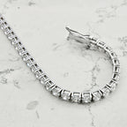 Bracciale tennis certificato HRD diamanti naturali 1,46 ct F VS1