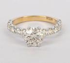 Anello di fidanzamento - 18k Oro giallo - 2.18ct. tw. Diamante (Naturale) - Diam