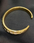 Bracciale elegante 10,10 ct  forma principessa diamanti  incassato oro