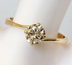 Anello di fidanzamento - 18k giallo - 0.65ct. tw. Diamante (Naturale)