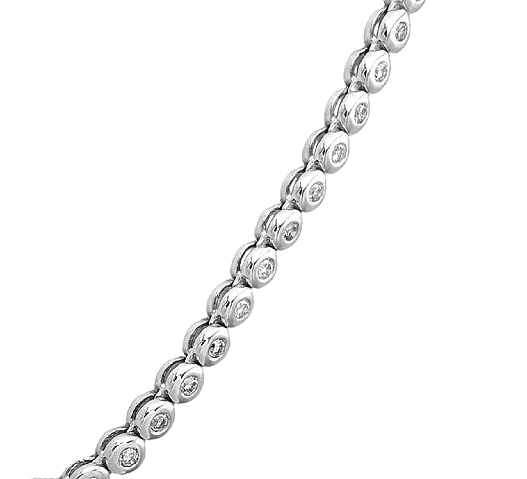 Collana tennis a cipollina in oro e diamanti naturali 6.40ct