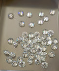 lotto 1ct diamante naturale da 2 mm Colore D VVS1