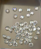 lotto 1ct diamante naturale da 2 mm Colore D VVS1