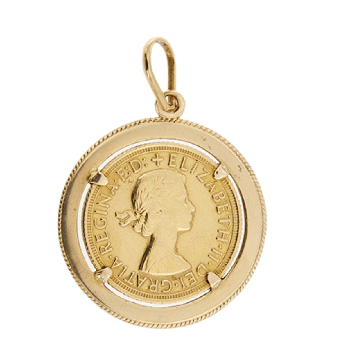 Ciondolo con oro in sterline oro 22k