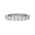 Anello Riviera - 18 carati Oro bianco - 3.40ct. tw. Diamante (Naturale)