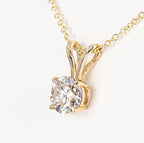 Collana con ciondolo - 18 carati Oro giallo - 0.92ct. tw. Diamante