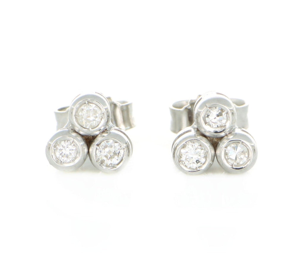 Orecchini Trilogy  - 18 carati Oro bianco 0.60ct Diamante (Naturale) - Diamante