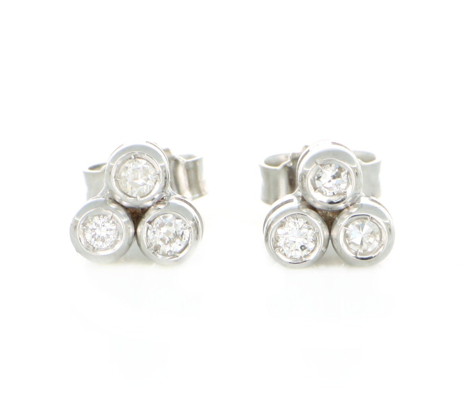 Orecchini Trilogy  - 18 carati Oro bianco 0.60ct Diamante (Naturale) - Diamante