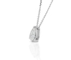 Collana punto luce in oro e diamante naturale pera 0.24ct