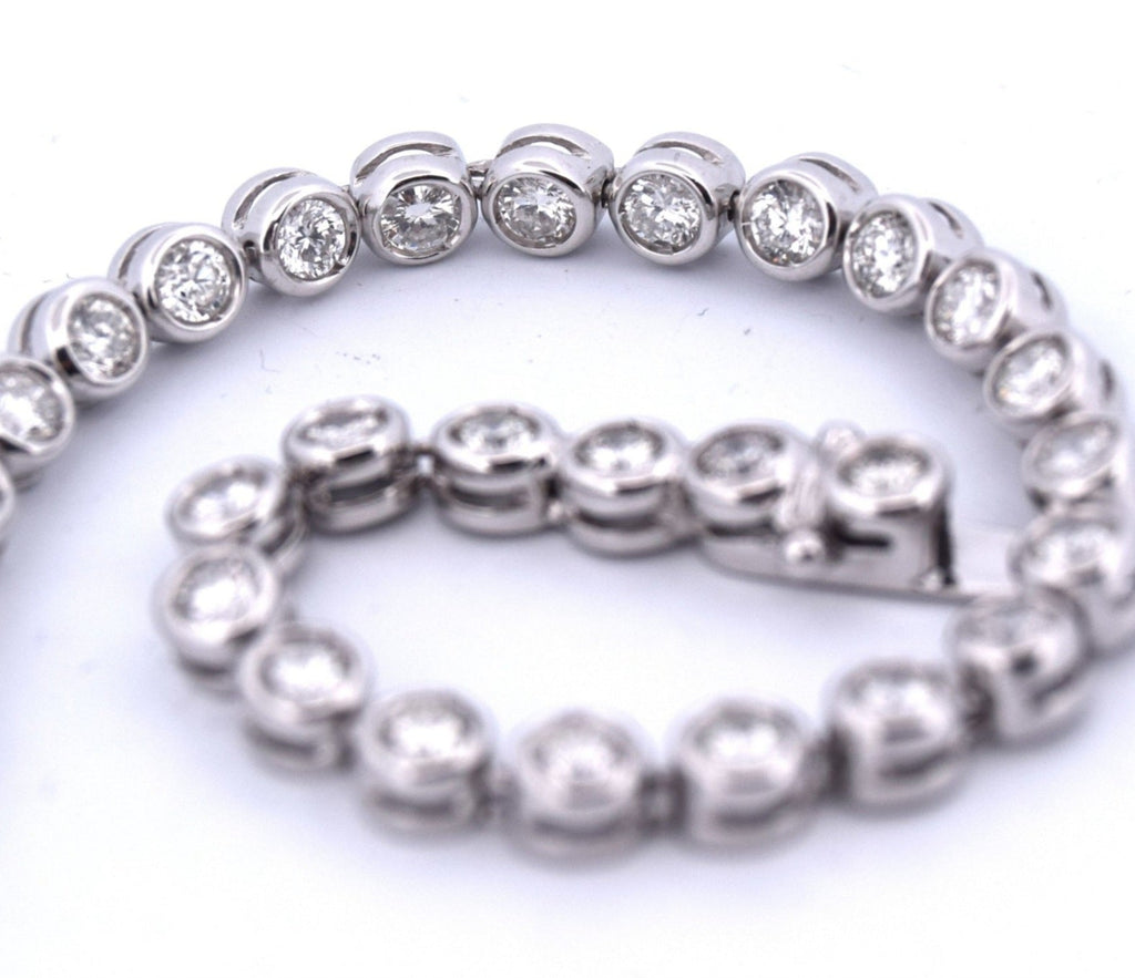 Bracciale - 18 carati Oro bianco - 3.50ct. tw. Diamante (Naturale