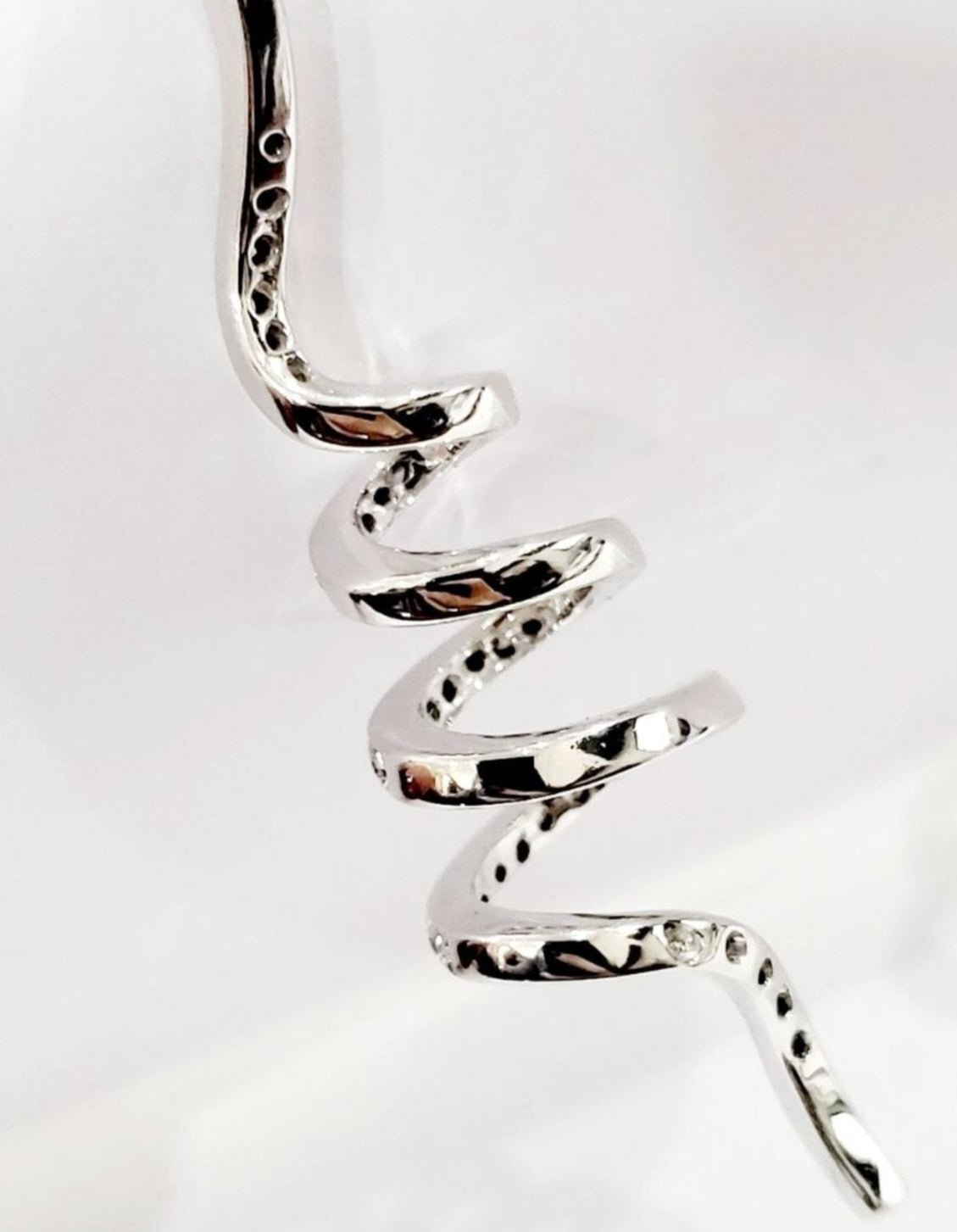 Collana con ciondolo - 18 carati Oro bianco - 0.55ct. tw. Diamante (Naturale) - Diamante