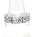 Anello - 18 carati Oro bianco - 3.08ct. tw. Diamante (Naturale) - Diamante -