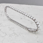 Bracciale tennis certificato HRD diamanti naturali 1,46 ct F VS1