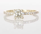 Anello di fidanzamento - 18k giallo - 1.29ct. tw. Diamante (Naturale)