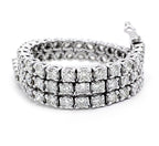 Bracciale - 18 carati Oro bianco - 3.26ct. tw. Diamante (Naturale)