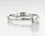 Anello Solitario - 18carati Oro bianco - 0.60ct. tw. Diamante (Naturale)