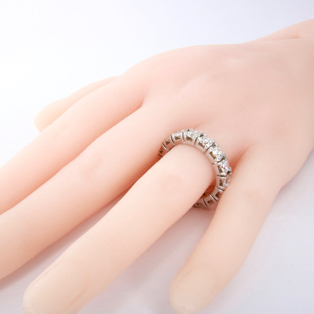 Anello Eternity con 3.50 ct  diamanti Naturali