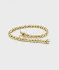 bracciale tennis a cipollina in oro bianco 18k e diamanti naturali 5,00ct