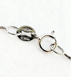 Collana con ciondolo -18 carati Oro bianco Diamante (Naturale) - Diamante 0.10ct