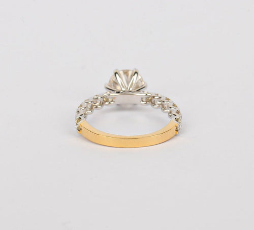 Anello di fidanzamento - 18k Oro giallo - 2.18ct. tw. Diamante (Naturale) - Diam