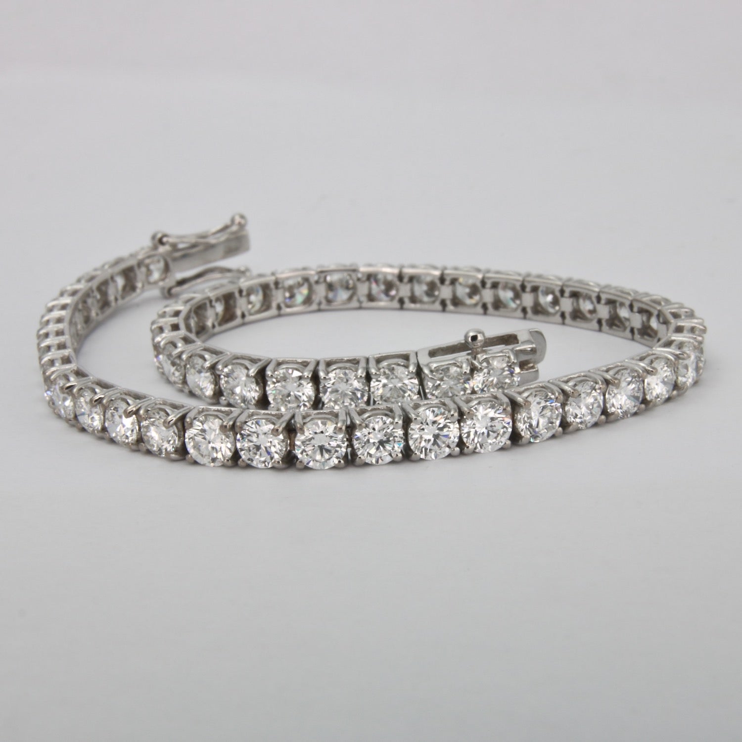 Bracciale tennis certificato HRD diamanti naturali 1,06 ct F VS1