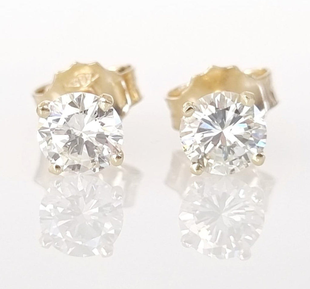 Orecchini - 18 carati Oro giallo - 0.60ct. tw. Diamante (Naturale) -