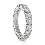 Anello Riviera - 18 carati Oro bianco - 3.40ct. tw. Diamante (Naturale)