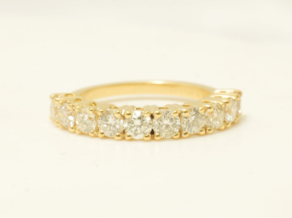 Anello riviera - 18k giallo - 1.72ct. tw. Diamante (Naturale) - Fede nuziale