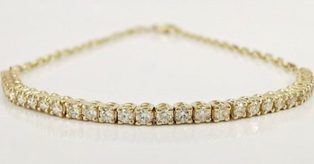 Bracciale tennis - 18 carati Oro giallo - 1.00ct. tw. Diamante (Naturale)