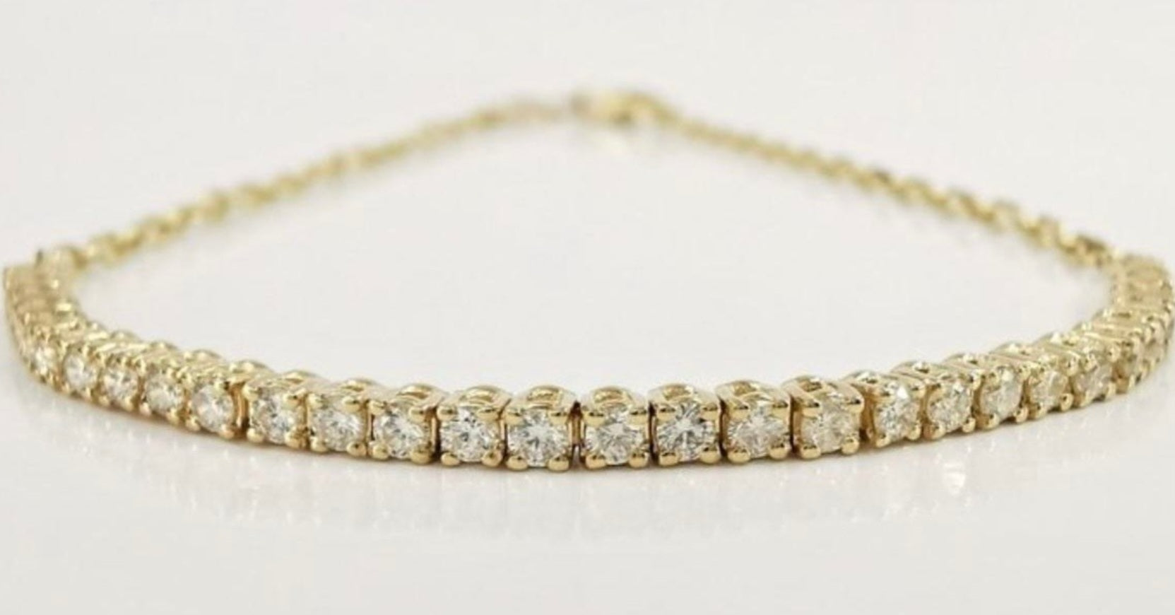 Bracciale tennis - 18 carati Oro giallo - 1.00ct. tw. Diamante (Naturale)