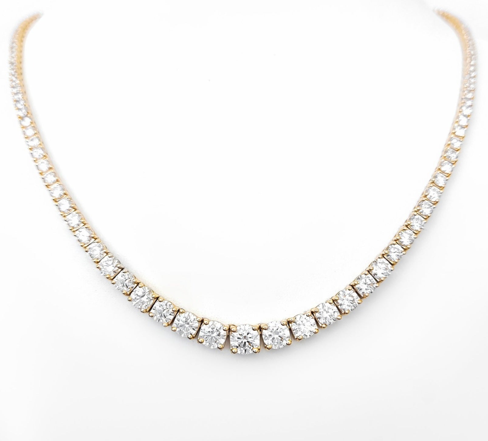 Collana - 18 carati Oro giallo, D-E/VVS - 11.43ct. tw. Diamante (Naturale)