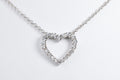 Collana Cuore - 18 carati Oro bianco - 1.00 ct. tw. Diamante Naturali
