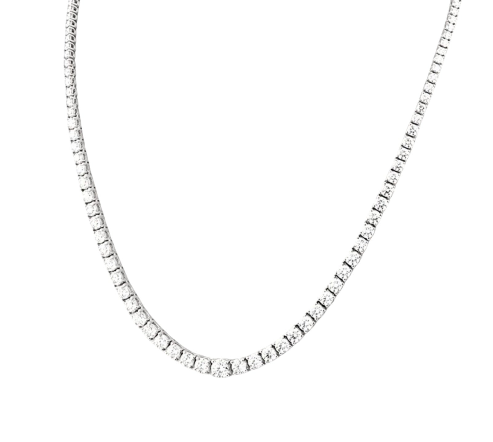 Collana tennis in oro e diamanti naturali 10.91ct certificato IGI