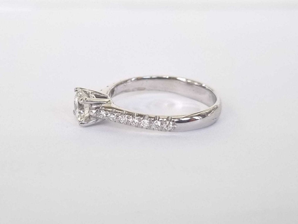 Anello di fidanzamento - 18 carati Oro bianco - 0.97ct. tw. Diamante (Naturale) - Diamante
