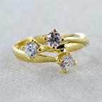 Anello Trilogy -0.30ct Diamanti Naturali