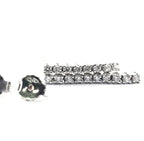 Orecchini tennis in oro bianco e diamanti naturali