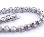 Bracciale - 18 carati Oro bianco - 5.25ct. tw. Diamante (Naturale