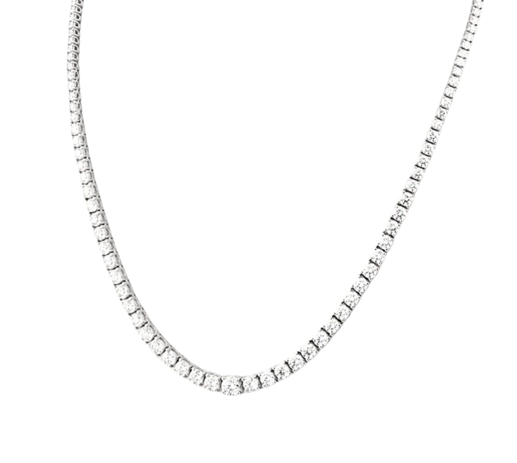 Collana tennis in oro e diamanti naturali 13ct certificato IGI