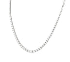 Collana collier tennis in oro e diamanti naturali 3.50ct certificato IGI