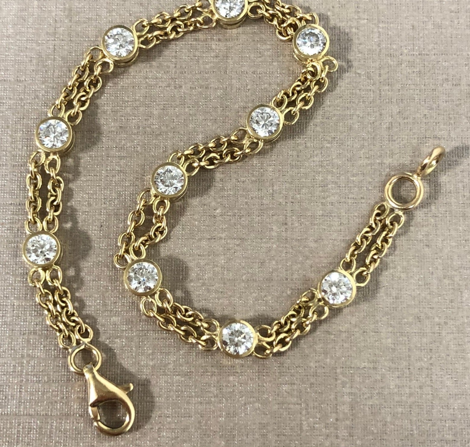 Bracciale in oro e diamante naturale 5.00ct