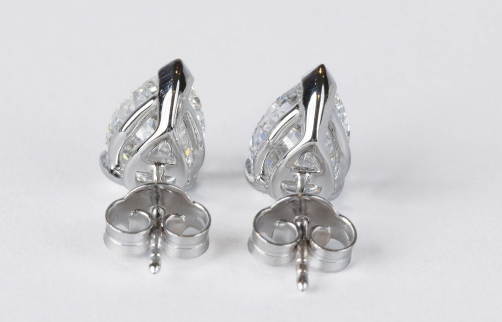 Orecchini - 18 carati Oro bianco - 0.44ct. tw. Diamante (Naturale) - Pera