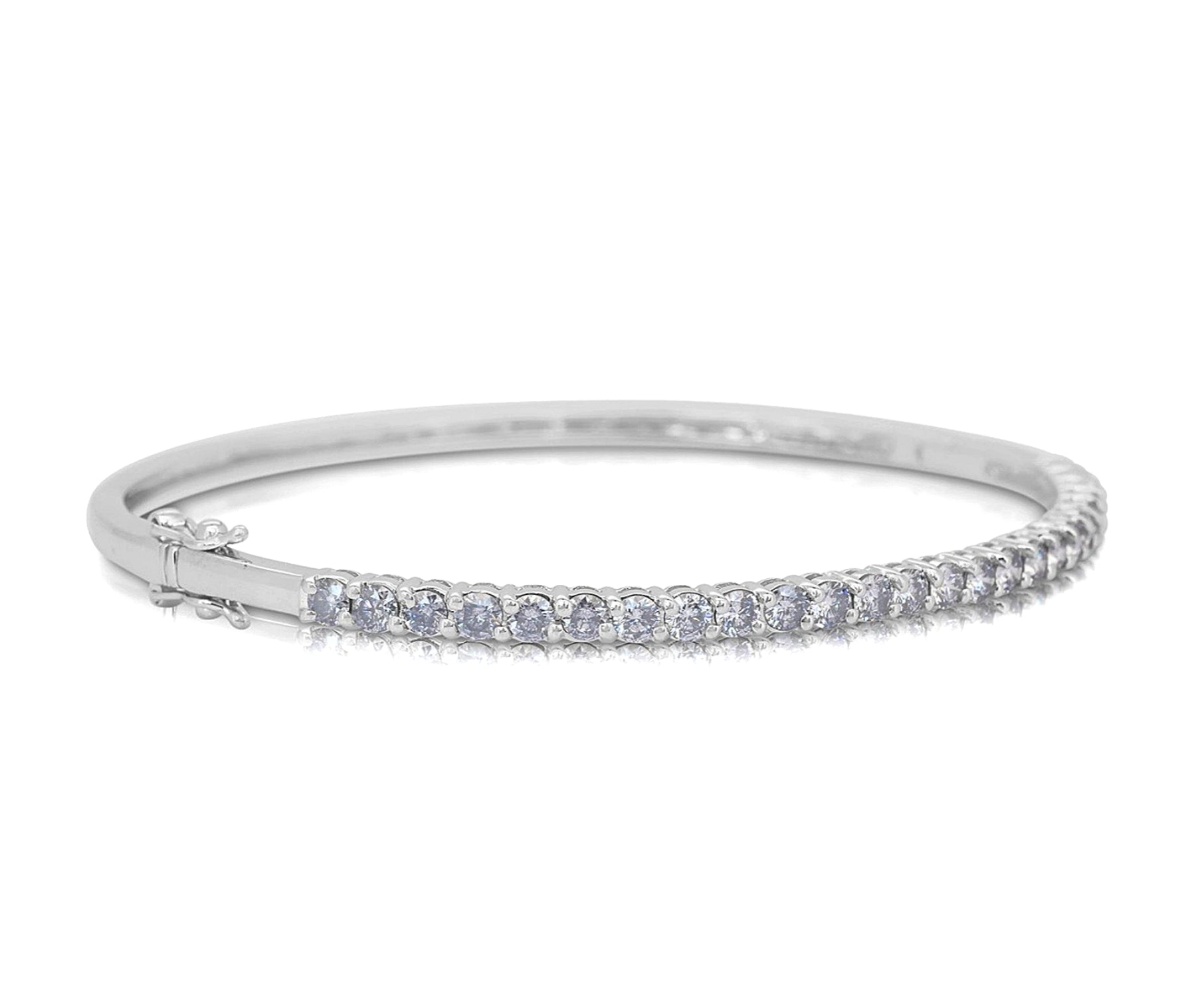 Bracciale - 18 carati Oro bianco - 2.61ct. tw. Diamante (Naturale)