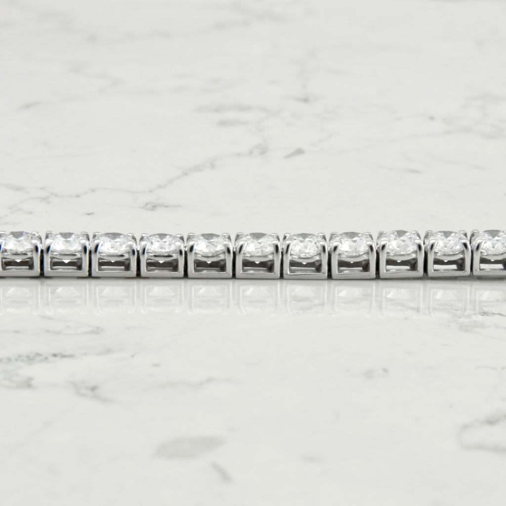 Bracciale tennis certificato HRD diamanti naturali 1,46 ct F VS1