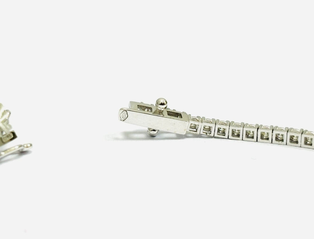 Bracciale tennis in oro bianco e diamanti naturali 5.00ct