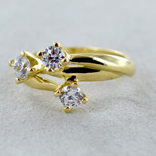 Anello Trilogy -0.30ct Diamanti Naturali