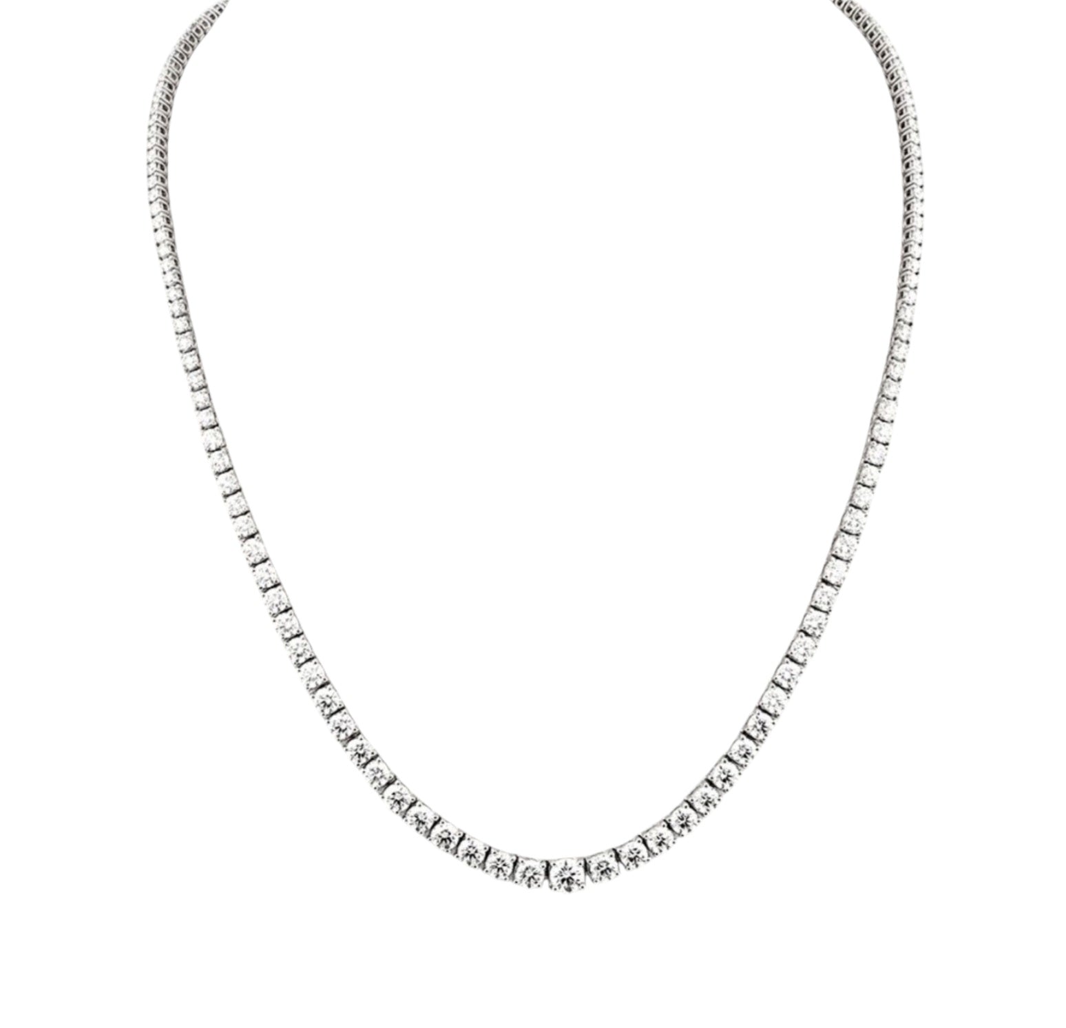 Collana tennis in oro e diamanti naturali 11.34ct certificato IGI