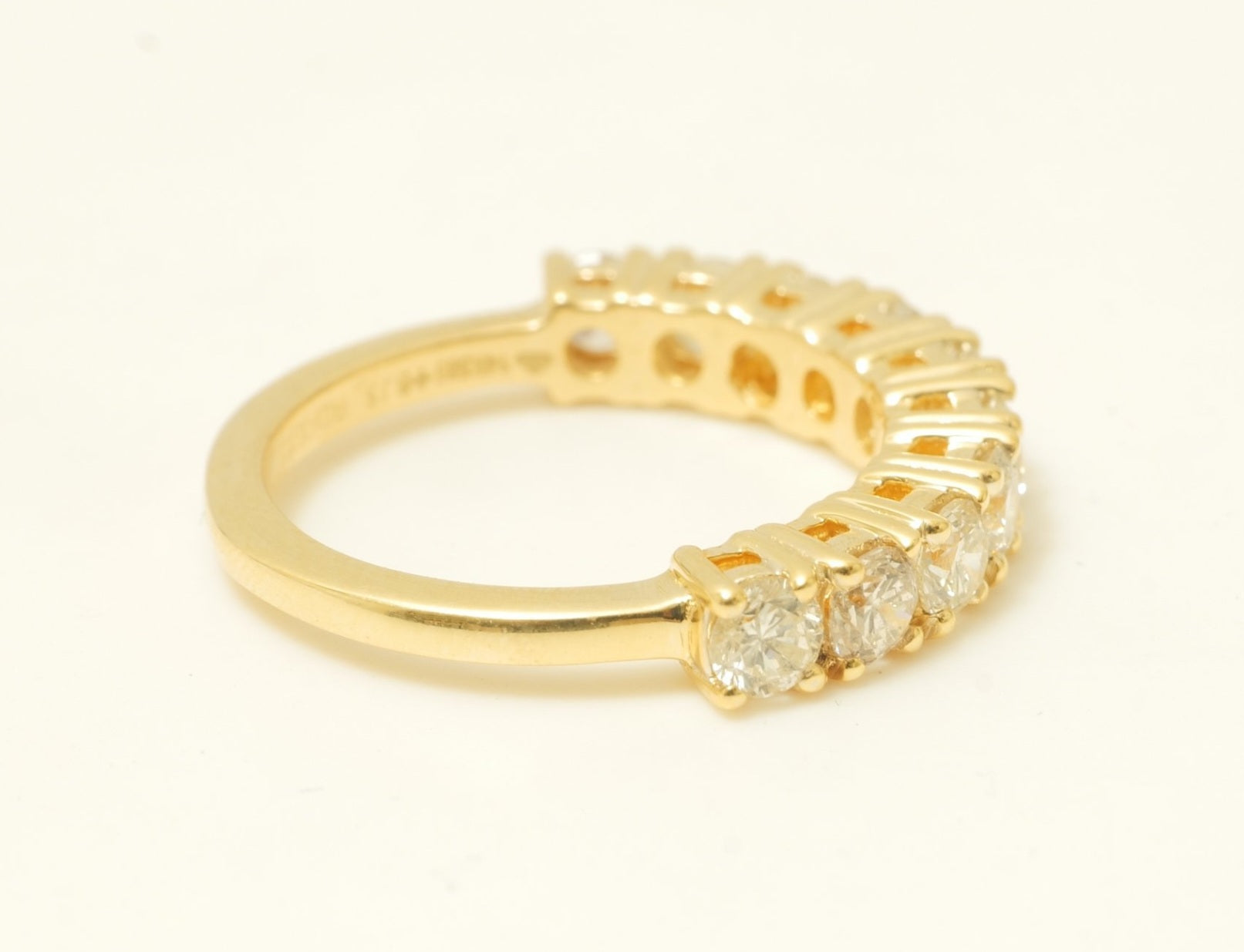 Anello riviera - 18k giallo - 1.72ct. tw. Diamante (Naturale) - Fede nuziale