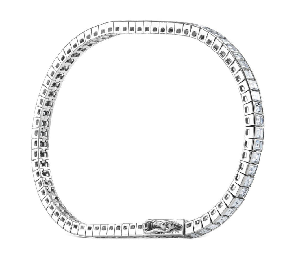 Bracciale tennis - 18 carati Oro bianco - 5.04ct. tw. Diamante (Naturale)