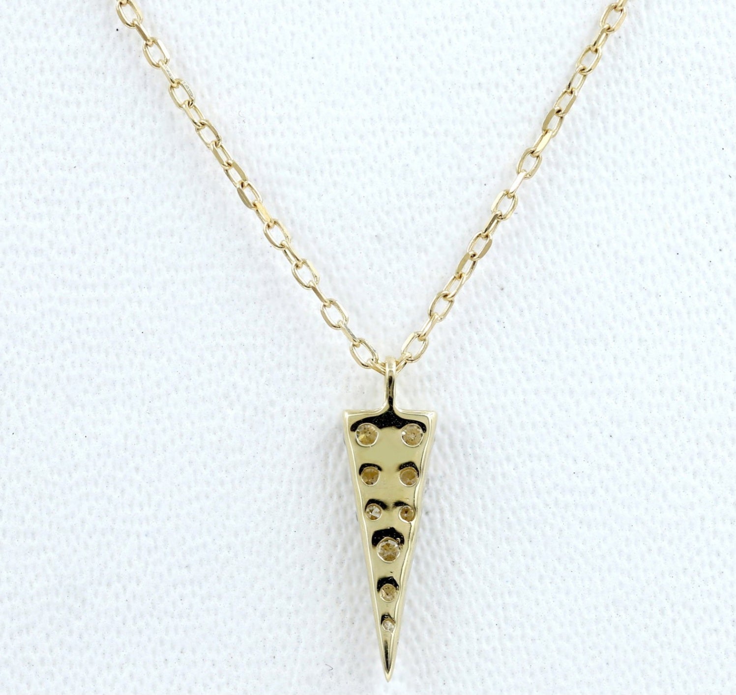 Collana con ciondolo - 18k giallo Diamante (Naturale) 0.20ct